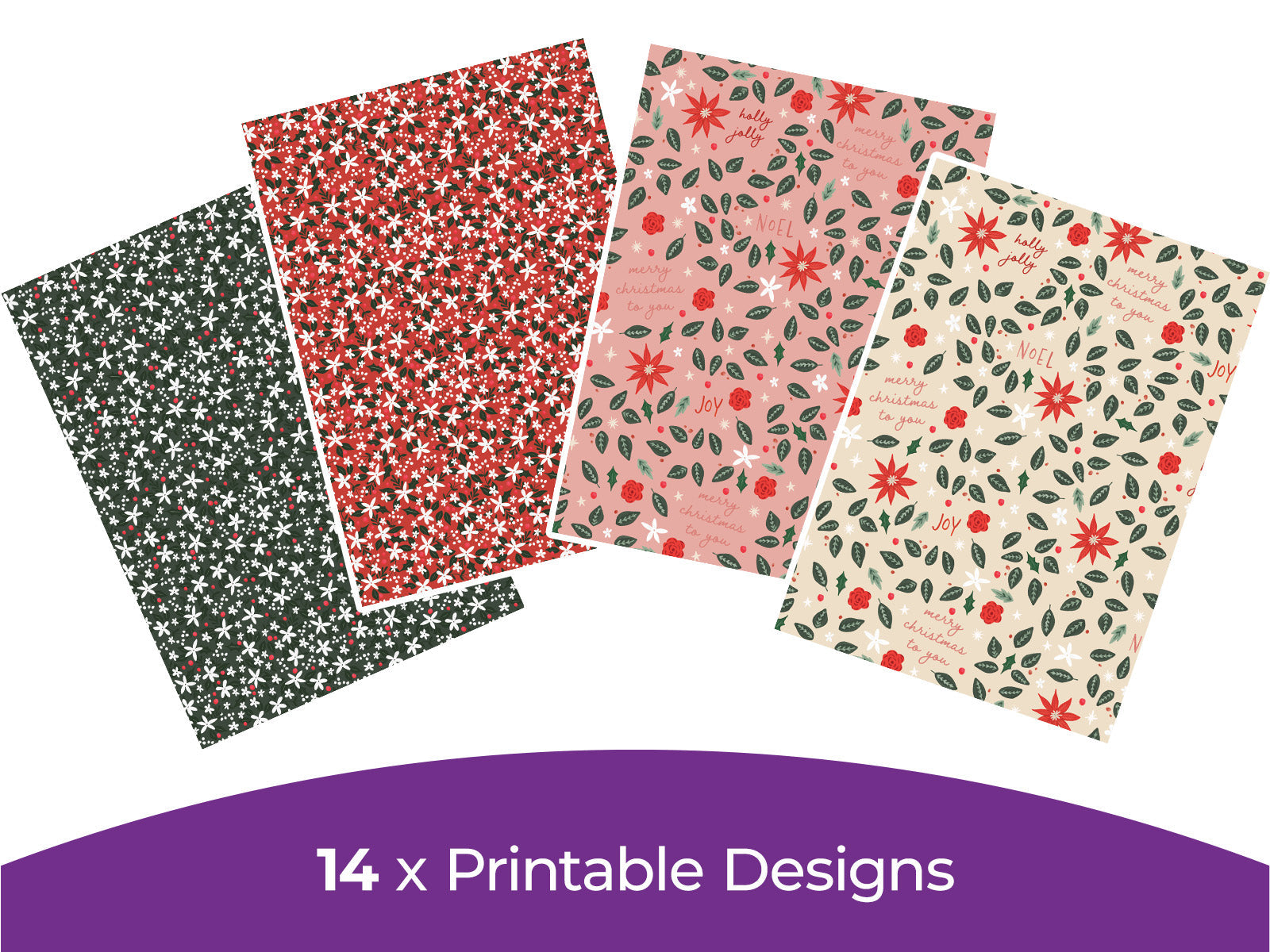 Violet Studios Festive Folk Collection - Digital Paper Pad