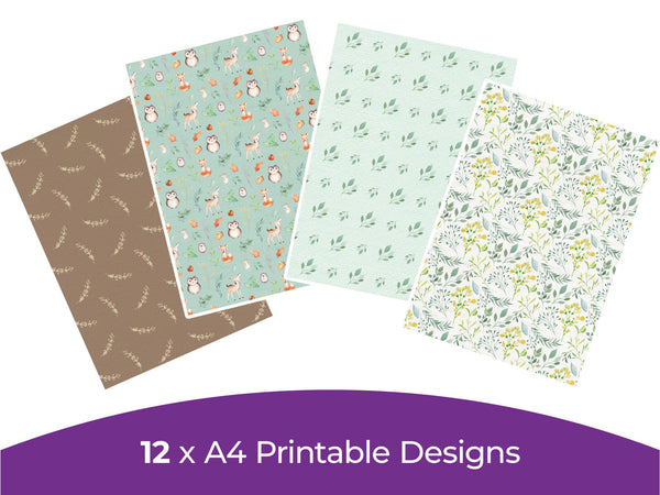Woodland Friends Collection - Digital Paper Pad