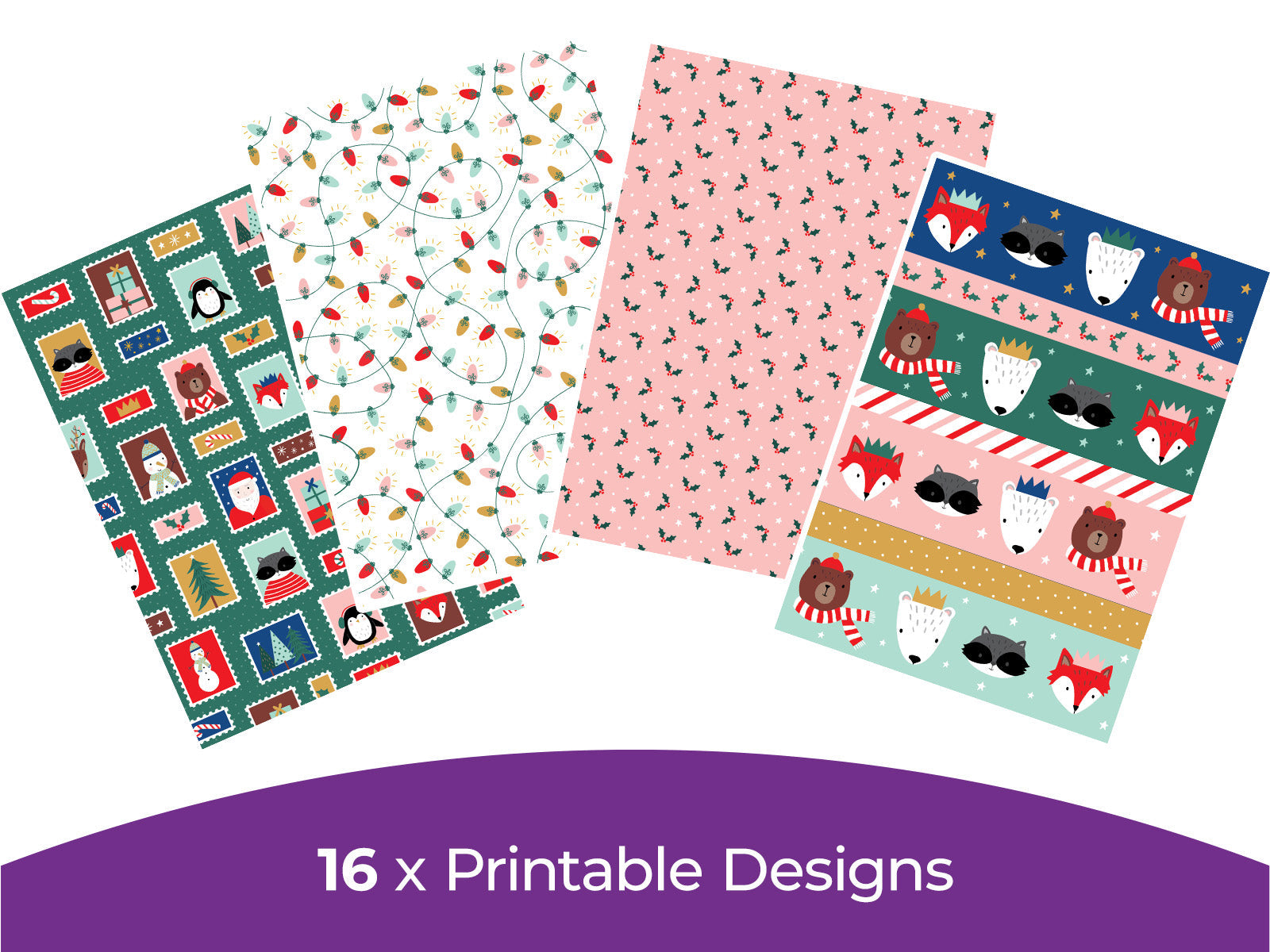 Violet Studios Jolly Holiday - Digital Paper Pad