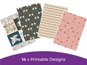 Violet Studios Festive Folk Collection - Digital Paper Pad