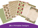 Poinsettia Perfection Collection - Digital Paper Pad