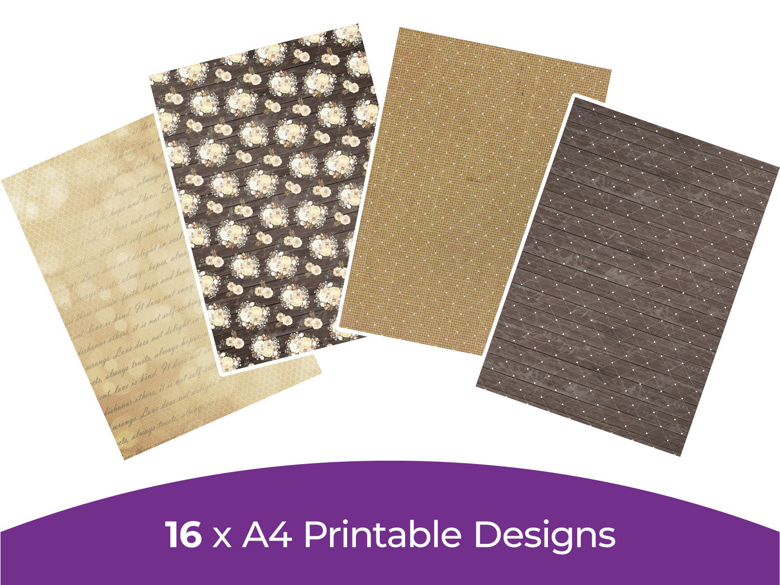Rustic Wedding Collection - Digital Paper Pad