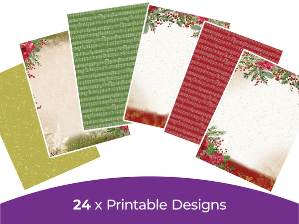 Poinsettia Perfection Collection - Digital Paper Pad