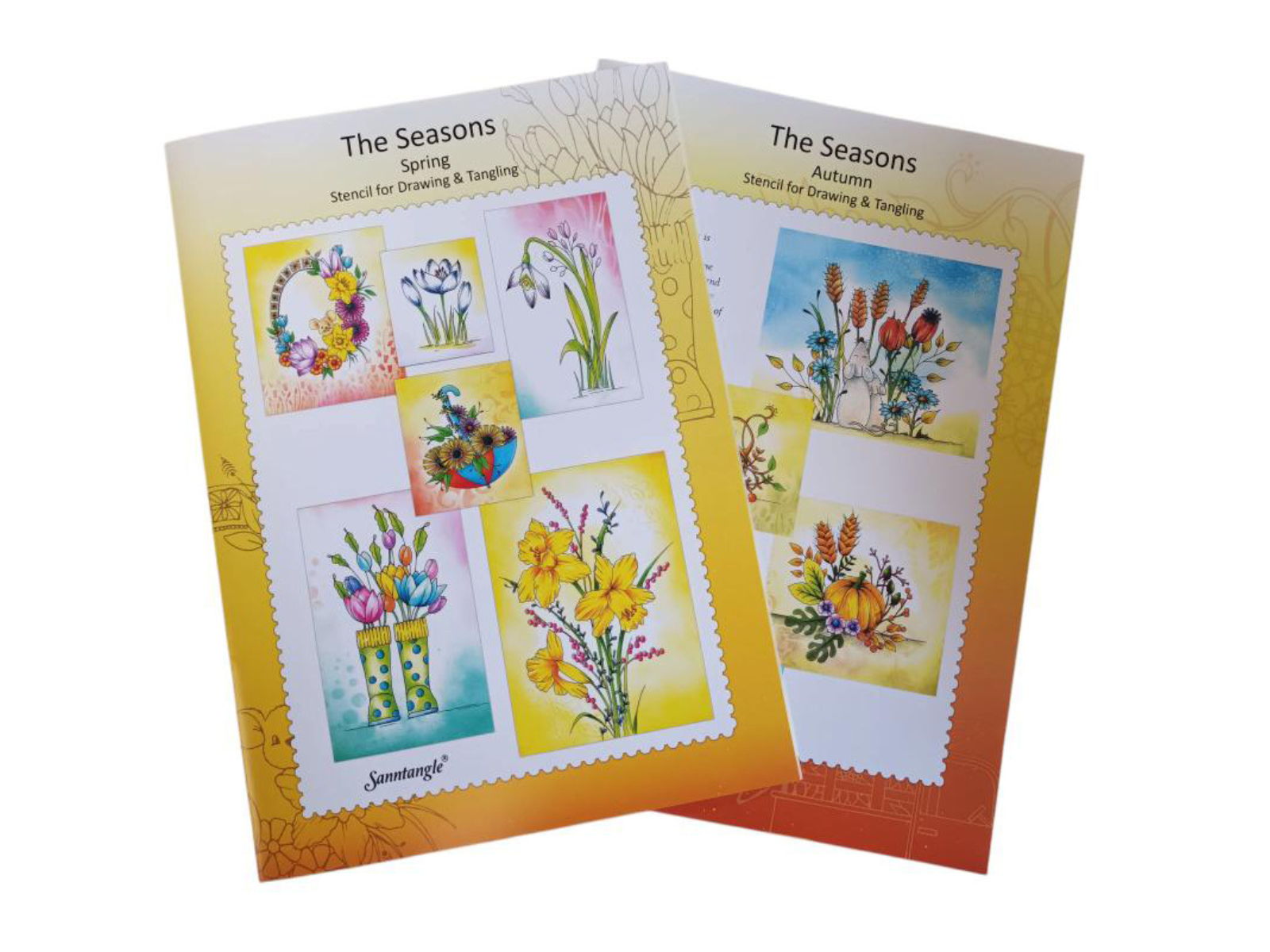Sanntangle Spring and Autumn Stencil Bundle
