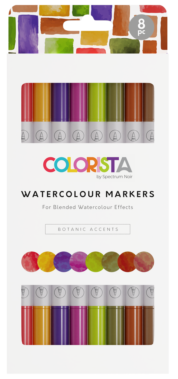 Colorista - Watercolour Marker - Botanic Accents 8pc