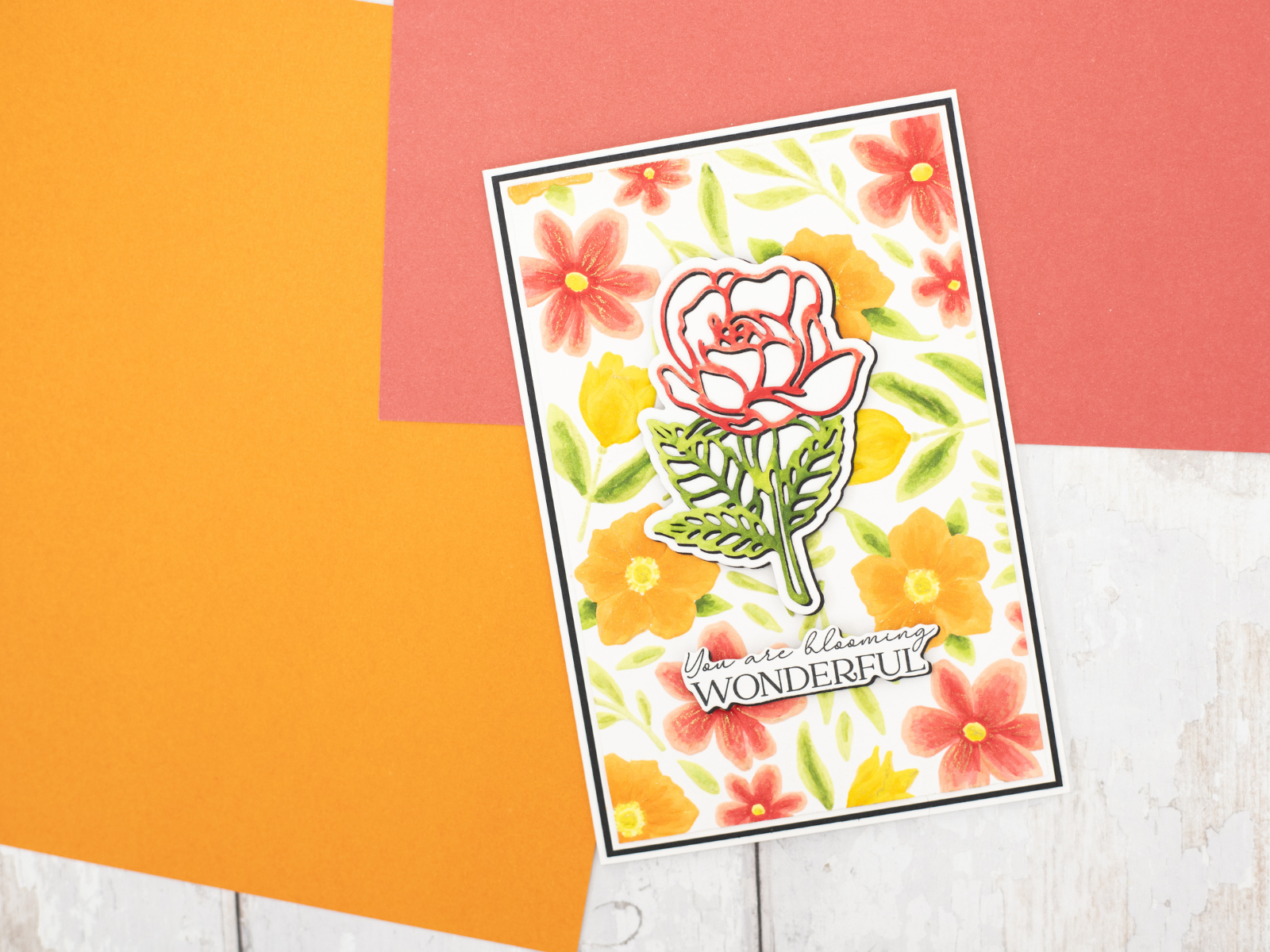 Crafter's Companion 3D Embossing Folder, Metal Die & Photopolymer Stamp - Blooming Florals