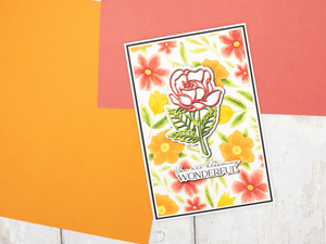 Crafter's Companion 3D Embossing Folder, Metal Die & Photopolymer Stamp - Blooming Florals