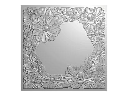 Crafters Companion 5.5" X 5.5" 3D Embossing Folder, Metal Die and Stencil Set - Alluring Anemones