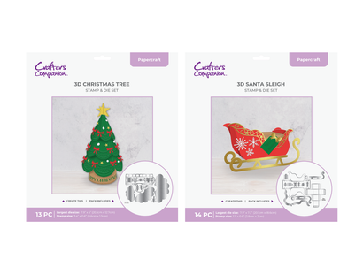 Crafter's Companion 3D Christmas Treat Box Dies SHOWSTOPPER