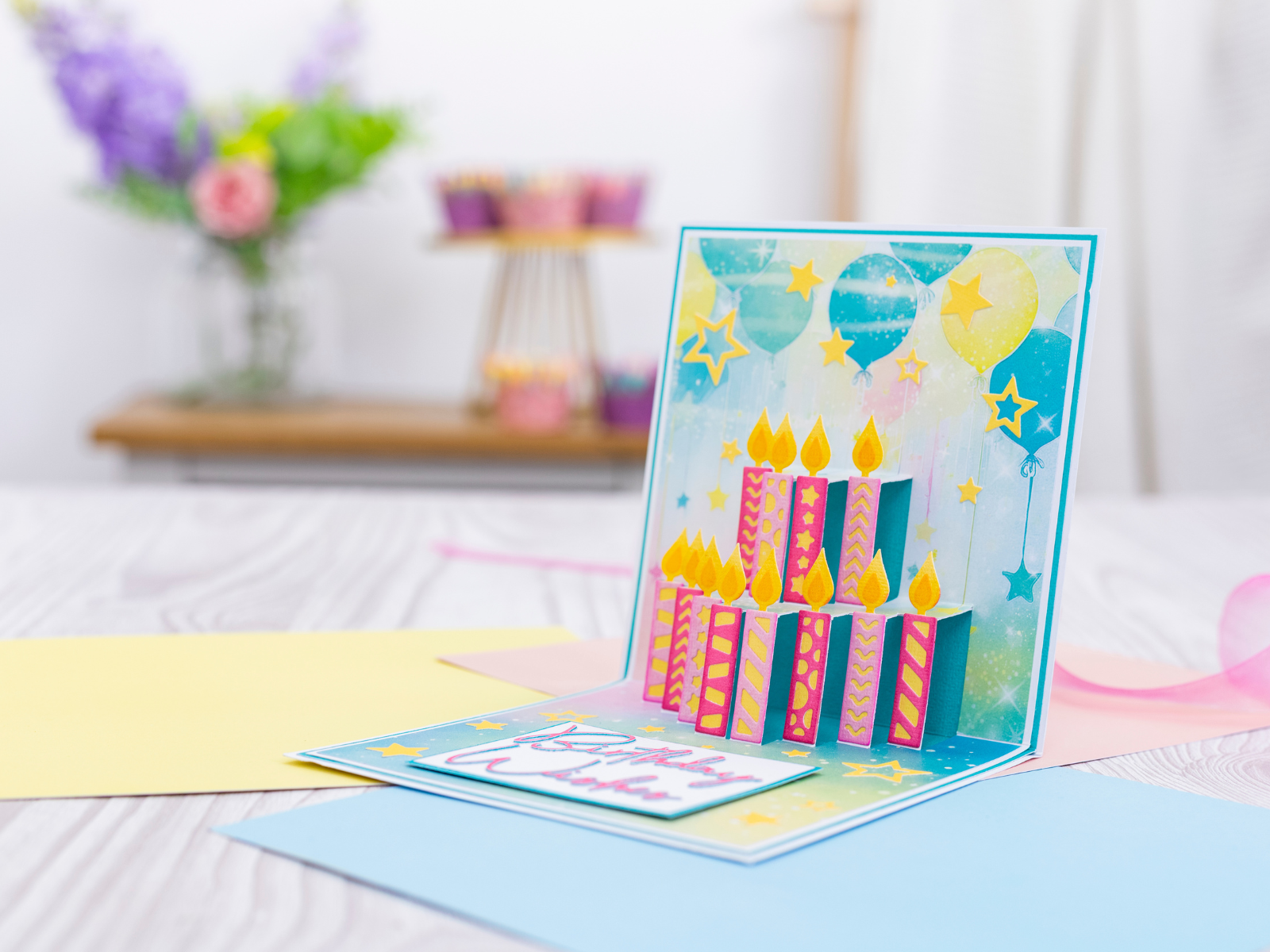 Crafter's Companion Birthday Celebrations Metal Die - 3D Pop-Up Candles