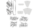 Crafter's Companion Birthday Celebrations Photopolymer Stamp, Die and Stencil - Birthday Cake Treat Box