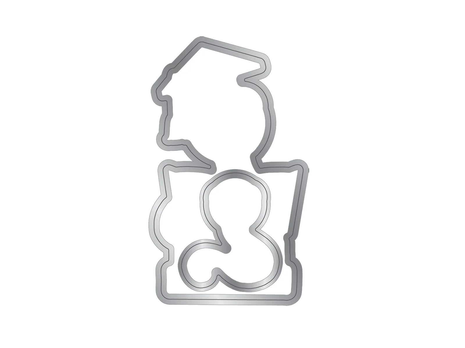 Crafters Companion Bookworm Collection Stamp & Die Set - Cute Bookworm