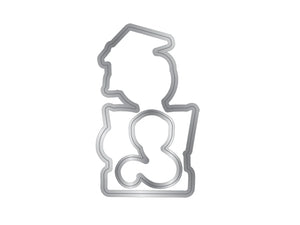 Crafters Companion Bookworm Collection Stamp & Die Set - Cute Bookworm