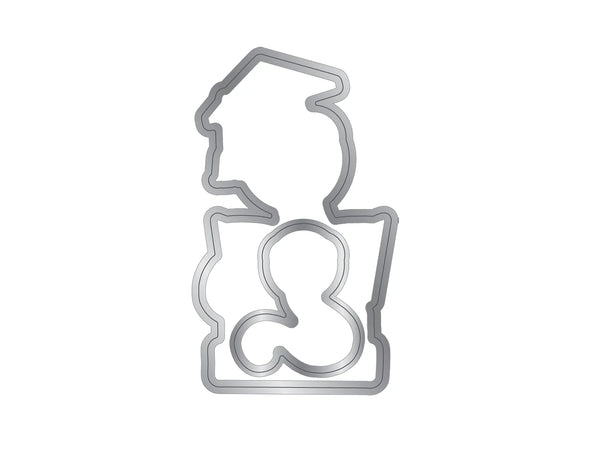 Crafters Companion Bookworm Collection Stamp & Die Set - Cute Bookworm