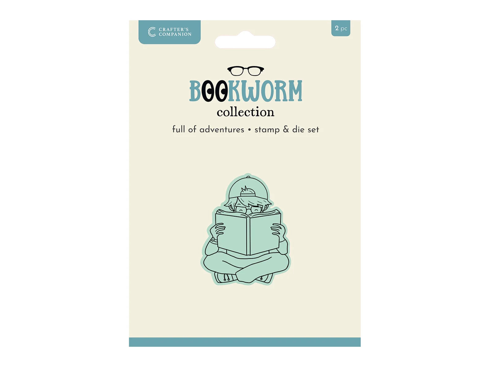 Crafters Companion Bookworm Collection Stamp & Die Set - Full of Adventures