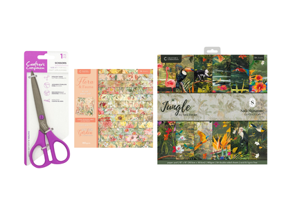 Crafter's Companion 6" Scissors with 2 Paper Pads