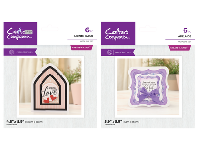 Crafter's Companion Shaped Card Base Create-a-Card Duo