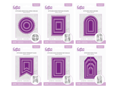 Crafter's Companion Stitched Edge Dies Collection