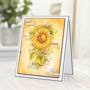 Crafter's Companion Floral Collage Stamp – Sensational Sunflower
