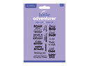 Crafters Companion Clear Acrylic Stamp Set - Super Cool Sentiments
