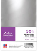 Crafter's Companion A6 Self Seal Cello Bags - 50 Pack