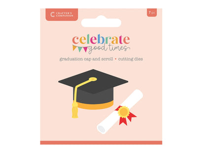 Crafter's Companion Celebrate Good Times Collection Metal Die - Graduation Cap and Scroll