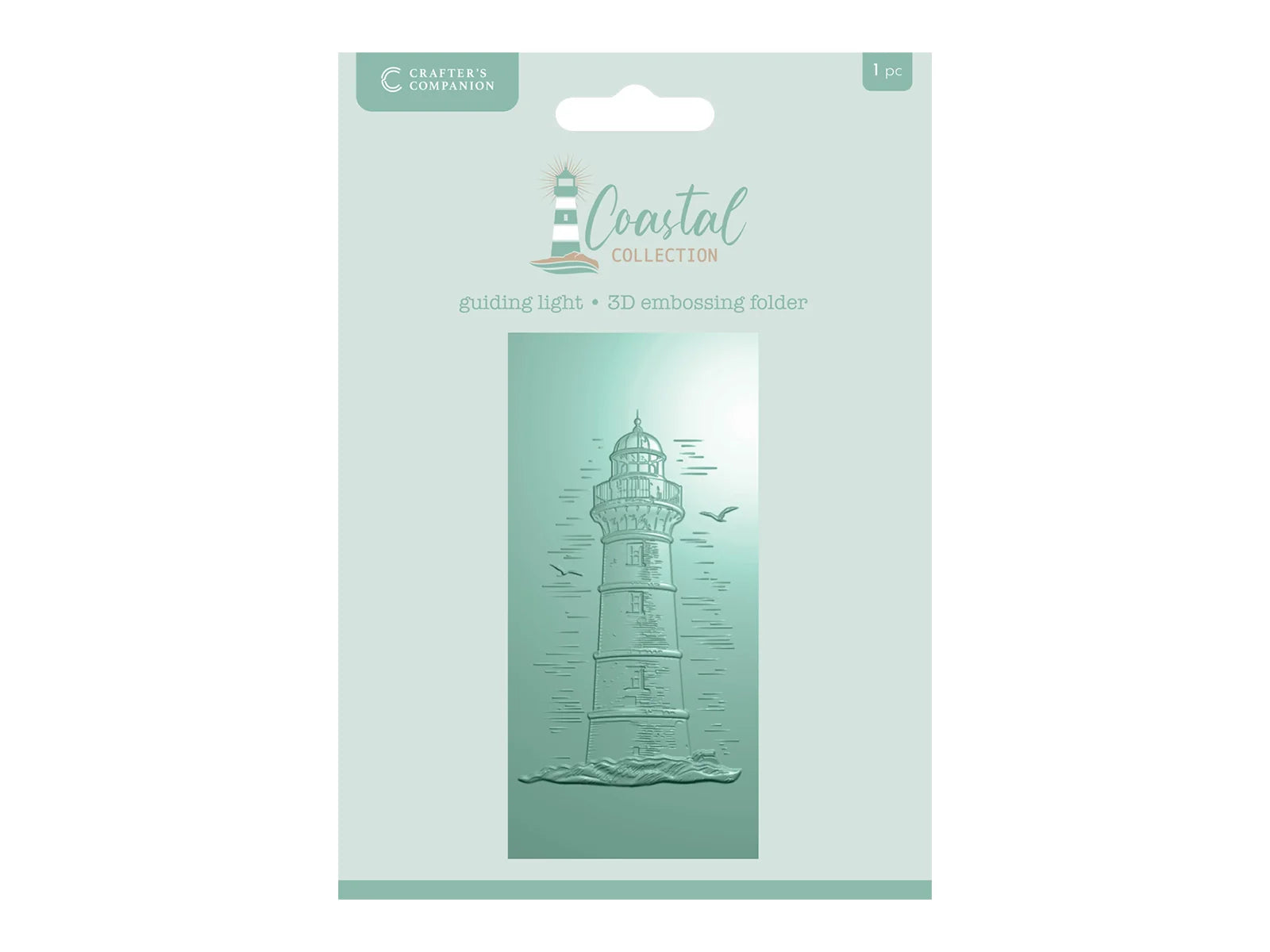 Crafter’s Companion Coastal Collection 3D Embossing Folder 2.75″ x 5.75″ - Guiding Light