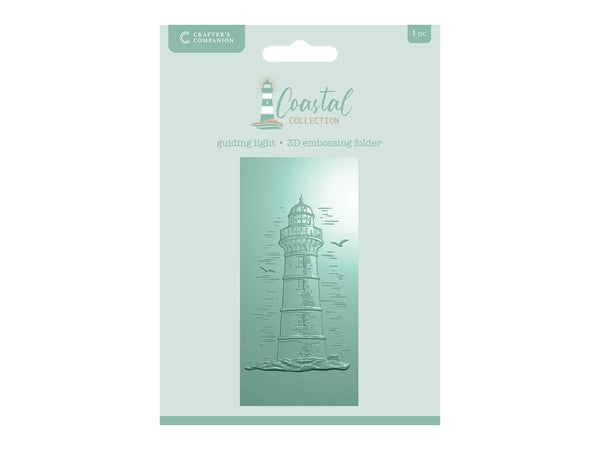 Crafter’s Companion Coastal Collection 3D Embossing Folder 2.75″ x 5.75″ - Guiding Light