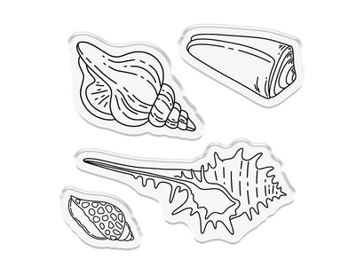 Crafter’s Companion Coastal Collection Stamp & Die - Seashells on the Seashore