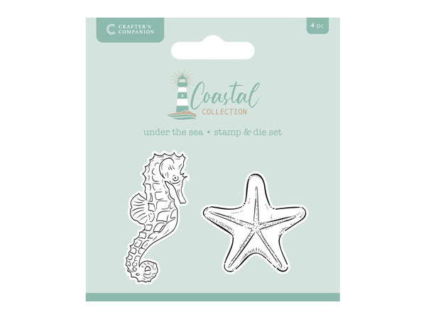 Crafter's Companion Coastal Collection Stamp & Die - Under the Sea
