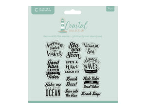 Crafter’s Companion Coastal Collection Photopolymer Stamp - Dance with the Waves