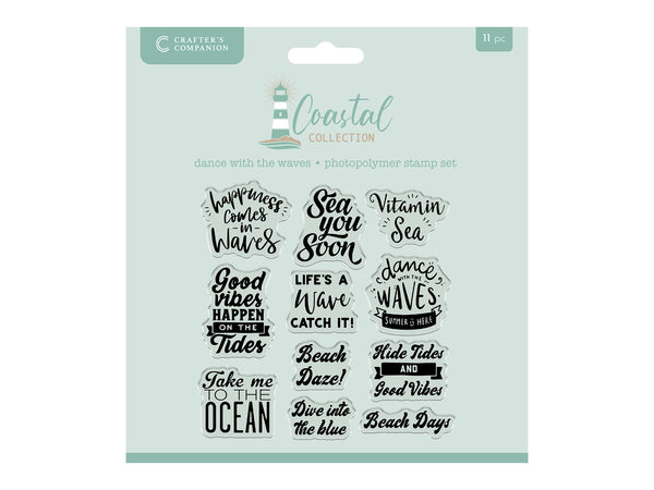 Crafter’s Companion Coastal Collection Photopolymer Stamp - Dance with the Waves