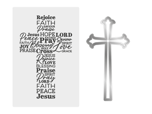 Crafter's Companion Easter Collection 6"x4" 2D Embossing Folder & Metal Die - Easter Blessings