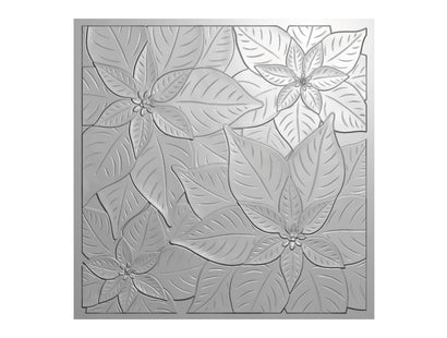 Crafter's Companion 3D Embossing Folder 5.5"x5.5" - Chistmas Poinsettia