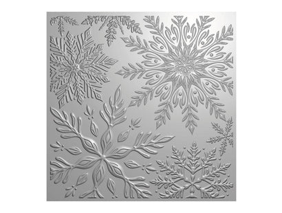 Crafter's Companion 3D Embossing Folder 5.5"x5.5" - Stylish Snowflakes