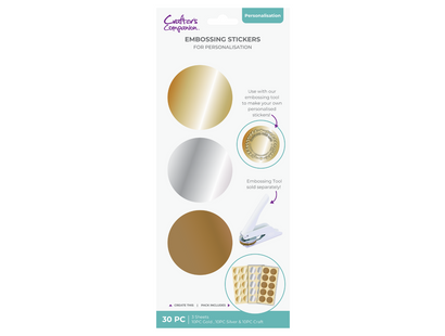 Crafter's Companion - Embossing Stickers 30PC