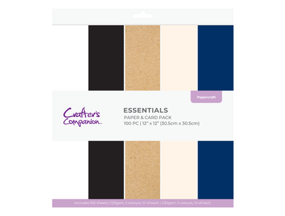 Essentials Paper & Card Pack - 12” x 12”