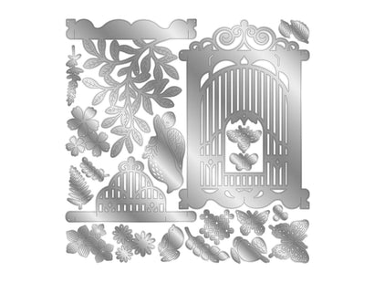 3D Birdcage Pop-Up Card Metal Die Set