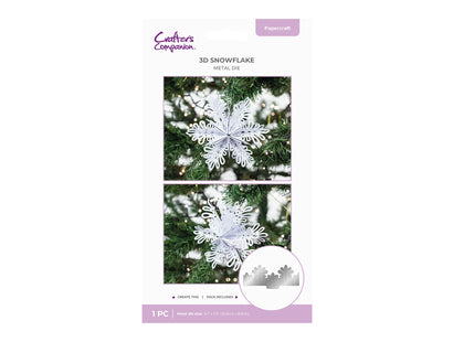 Crafter’s Companion Metal Die - 3D Snowflake