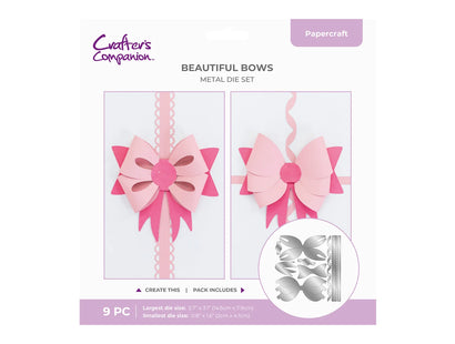 Crafters Companion Metal Die - Beautiful Bows