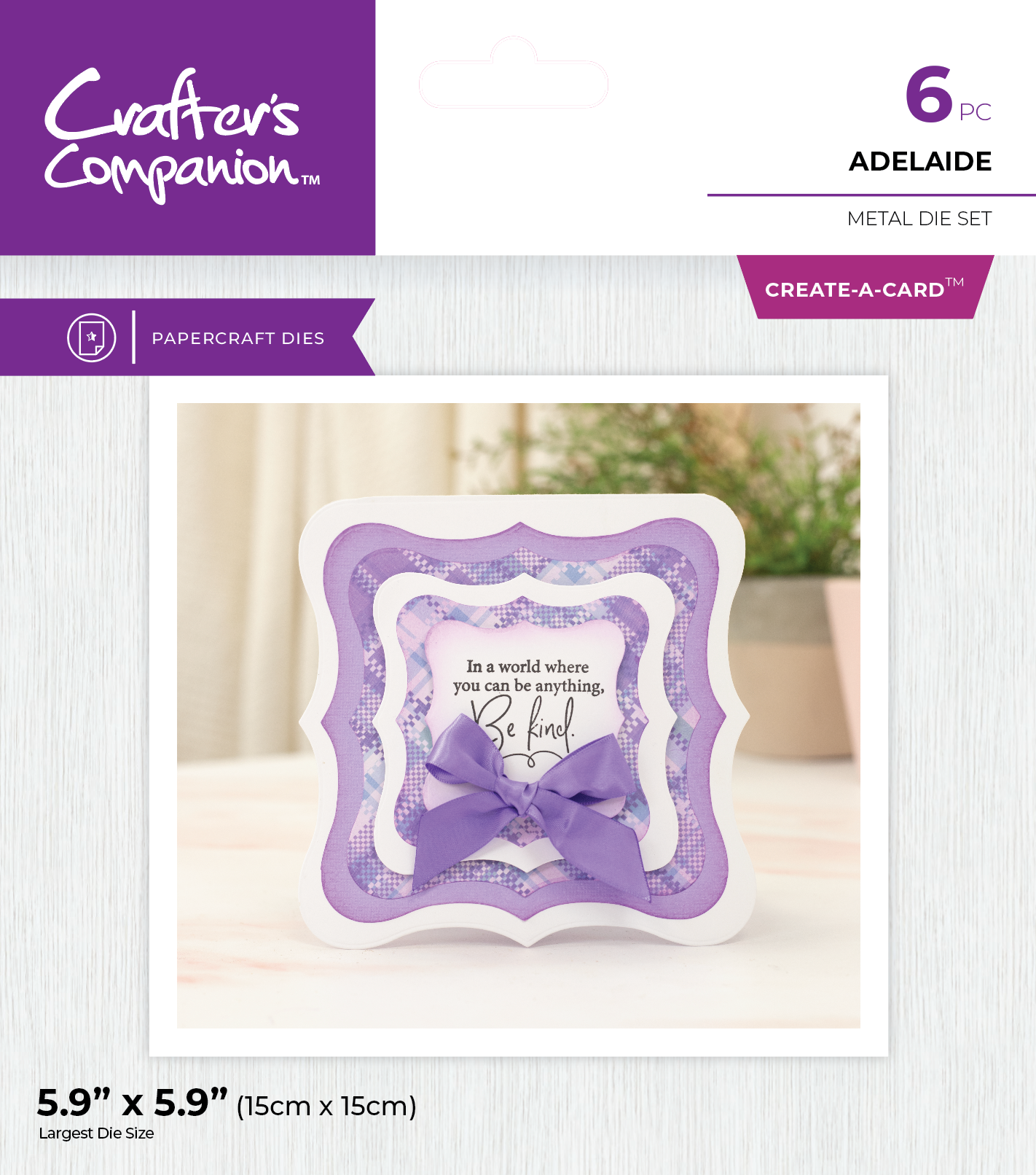 Crafter's Companion Metal Dies Create a Card - Adelaide