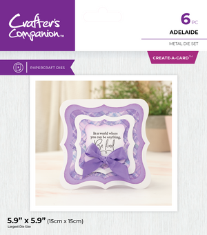 Crafter's Companion Metal Dies Create a Card - Adelaide