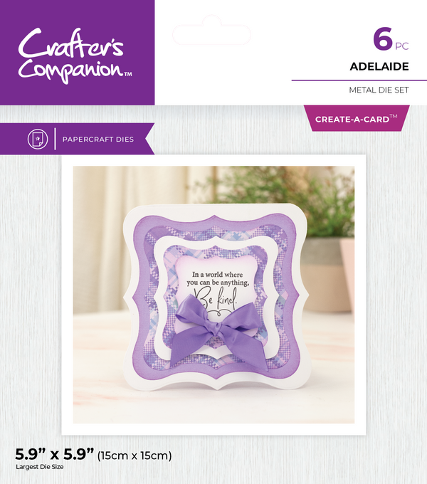Crafter's Companion Metal Dies Create a Card - Adelaide