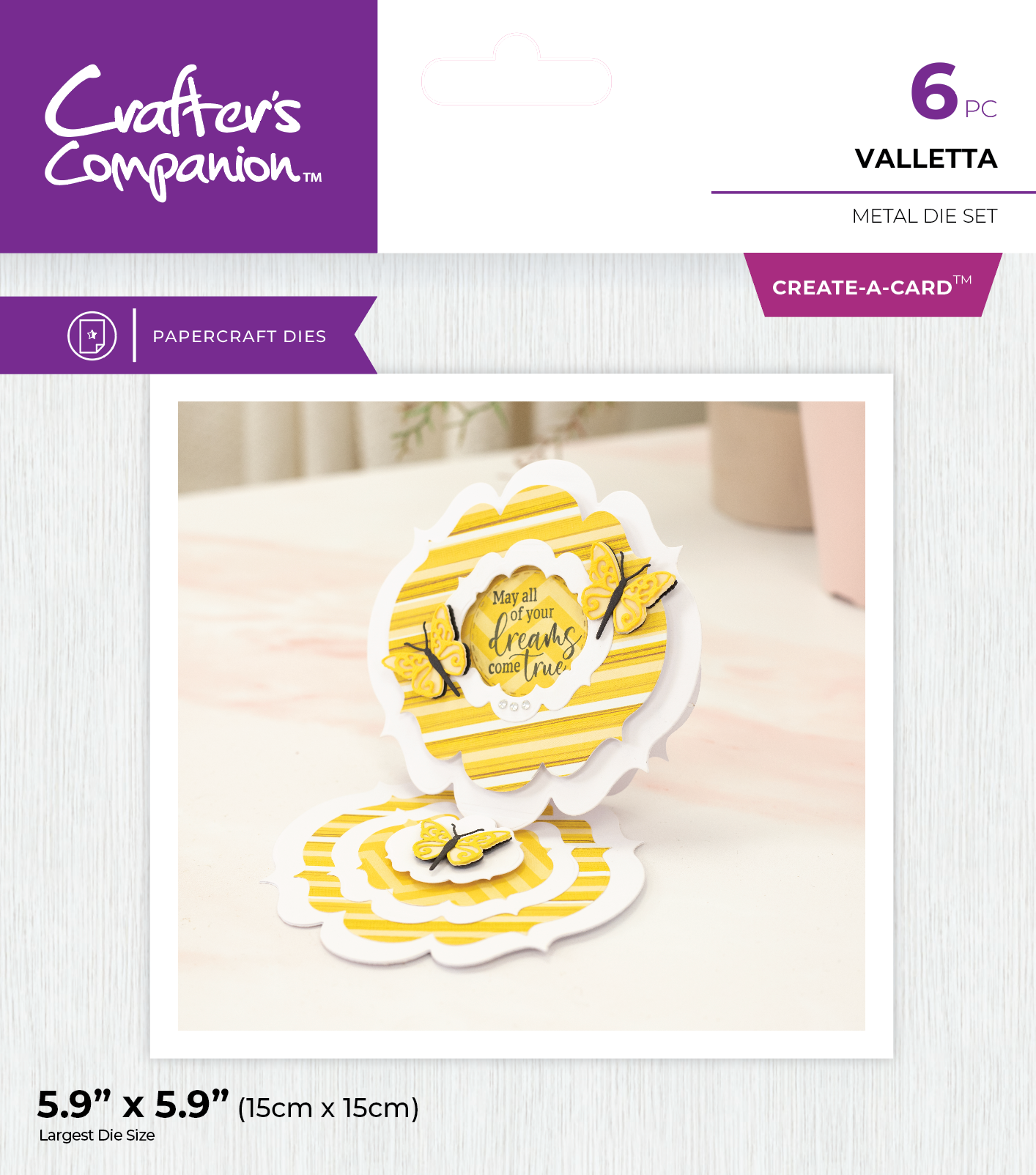 Crafter's Companion Metal Dies Create a Card - Valletta