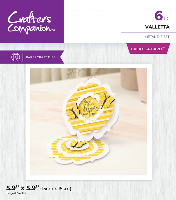 Crafter's Companion Metal Dies Create a Card - Valletta