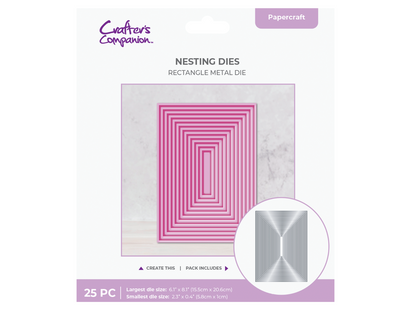 Crafter's Companion Metal Die - 8” Rectangle 