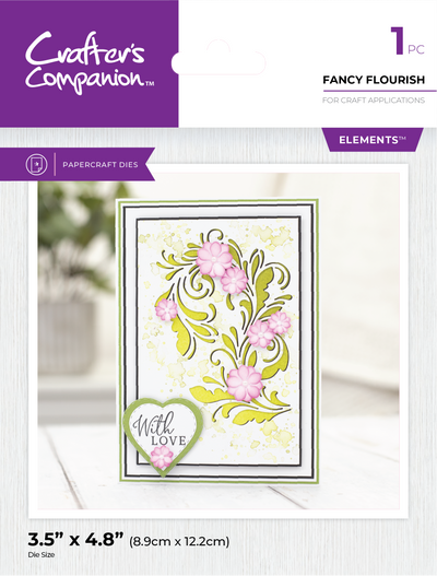 Crafter's Companion Large Flourish Corner Dies SHOWSTOPPER Collection