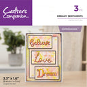 Crafter's Companion Metal Die - Dreamy Sentiments