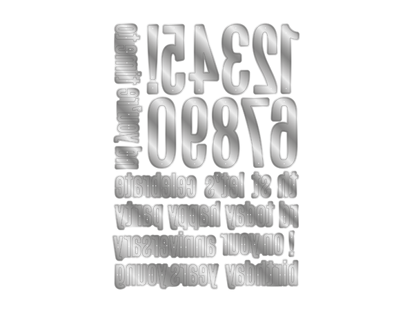 Milestone Birthday Mini Metal Die Set