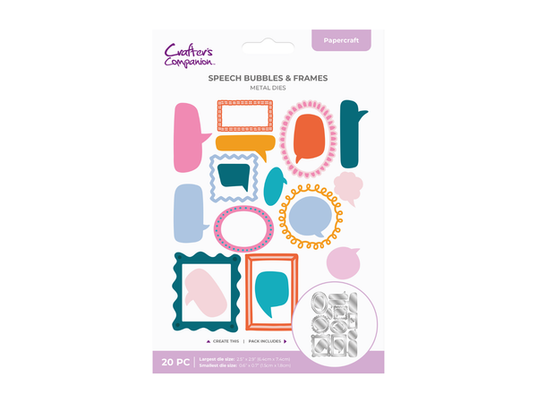 Speech Bubbles & Frames Mini Metal Die Set